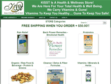 Tablet Screenshot of kisstorganics.com